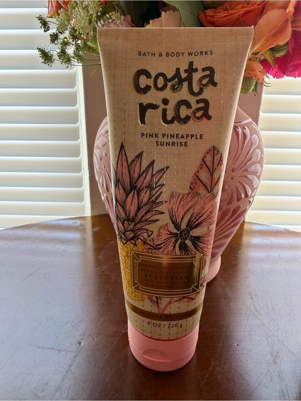 Bath & Body Works Costa Rica Pink Pineapple Sunrise Body Cream - Pink
